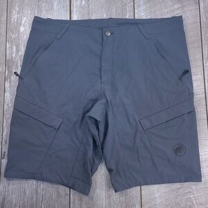 Mammut Hiking Zinal Shorts Mens 38 Grey Cargo Technical Outdoor Trekking